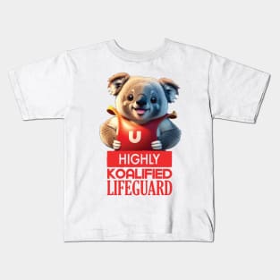 Just a Highly Koalified Lifeguard Koala Kids T-Shirt